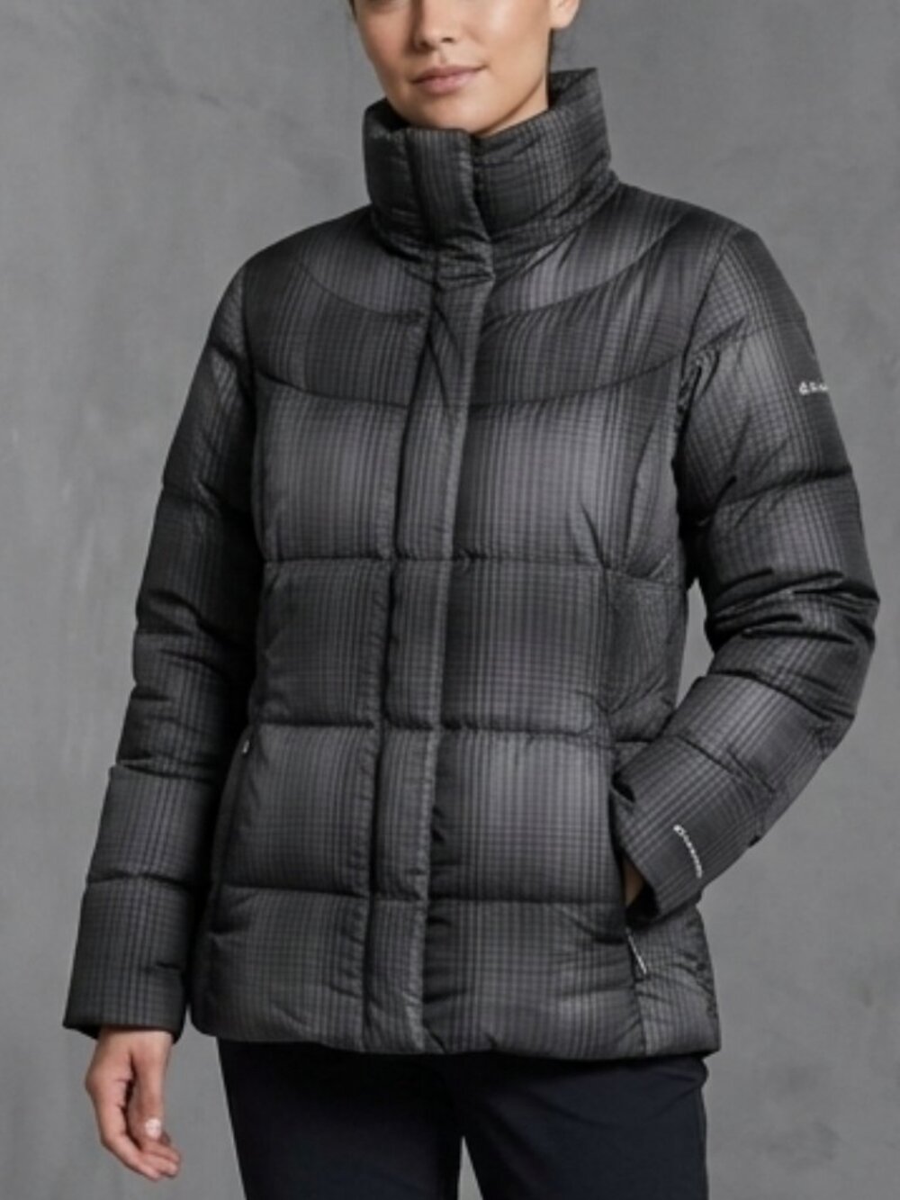 Columbia Gray Down Puffer Insulated Winter Coat Jacket Omni -Shield Women's S